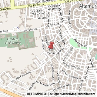 Mappa Via Pastrengo, 70022 Altamura, Bari (Puglia)