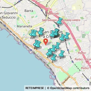 Mappa Via Martiri Fani, 80055 Portici NA, Italia (0.695)
