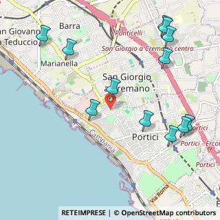 Mappa Via Martiri Fani, 80055 Portici NA, Italia (1.37167)