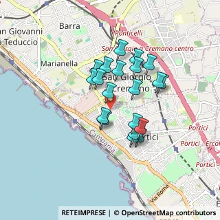 Mappa Via Martiri Fani, 80055 Portici NA, Italia (0.744)