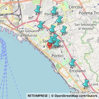 Mappa Via Martiri Fani, 80055 Portici NA, Italia (2.09545)