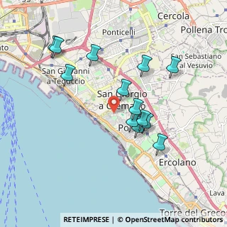 Mappa Via Martiri Fani, 80055 Portici NA, Italia (1.89077)