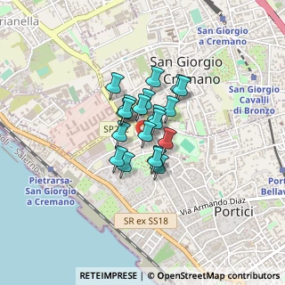 Mappa Via Martiri Fani, 80055 Portici NA, Italia (0.2575)