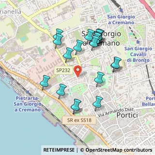 Mappa Via Martiri Fani, 80055 Portici NA, Italia (0.5005)