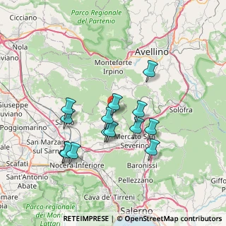 Mappa Via Giuseppe Garibaldi, 84082 Bracigliano SA, Italia (7.05571)