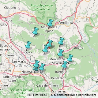 Mappa Via Giuseppe Garibaldi, 84082 Bracigliano SA, Italia (7.0875)
