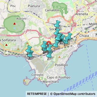 Mappa Via Enrico Caruso, 80125 Napoli NA, Italia (1.18824)