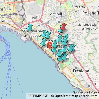 Mappa Via Lagno, 80055 Portici NA, Italia (1.35)