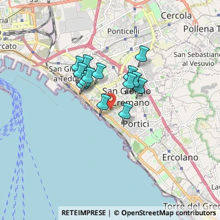 Mappa Via Lagno, 80055 Portici NA, Italia (1.34643)