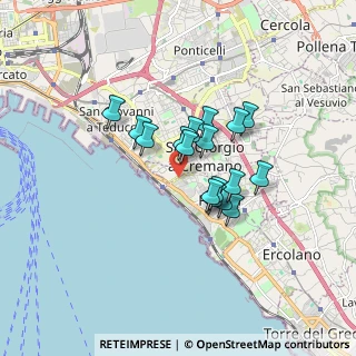 Mappa Via Lagno, 80055 Portici NA, Italia (1.30176)