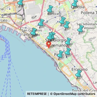 Mappa Via Lagno, 80055 Portici NA, Italia (2.43267)