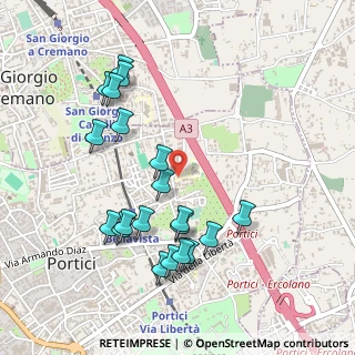Mappa Via Malta, 80055 Portici NA, Italia (0.5485)