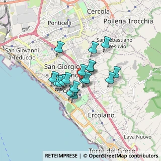 Mappa Via Malta, 80055 Portici NA, Italia (1.20833)