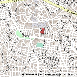 Mappa Via Napoli, 32, 70022 Altamura, Bari (Puglia)
