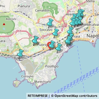 Mappa Napoli Piazza Leopardi, 80125 Napoli NA, Italia (2.36)
