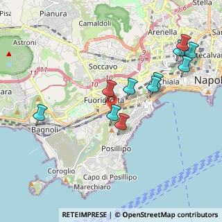 Mappa Napoli Piazza Leopardi, 80125 Napoli NA, Italia (2.15545)