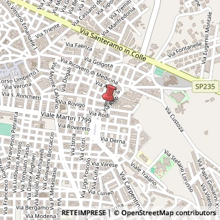 Mappa Via Rovigo, 43, 70022 Altamura, Bari (Puglia)
