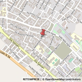 Mappa Via A. Antonelli,  5, 07046 Porto Torres, Sassari (Sardegna)