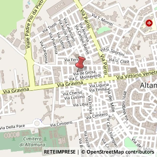 Mappa Via de giosa 124, 70022 Altamura, Bari (Puglia)
