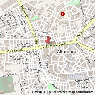 Mappa Via Vittorio Veneto, 81, 70022 Altamura, Bari (Puglia)