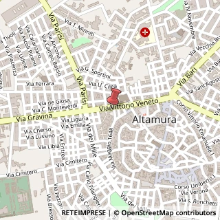 Mappa Via Vittorio Veneto, 92, 70022 Altamura, Bari (Puglia)