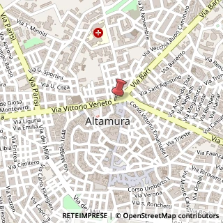 Mappa Via Vittorio Veneto, 18, 70022 Altamura, Bari (Puglia)