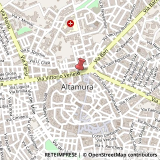 Mappa Via Vittorio Veneto, 30, 70022 Altamura, Bari (Puglia)