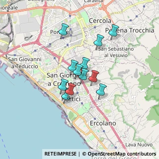 Mappa Via Stanziano, 80046 San Giorgio a Cremano NA, Italia (1.31667)