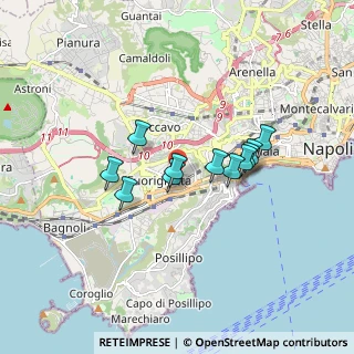 Mappa Via Francesco Cerlone, 80125 Napoli NA, Italia (1.38636)