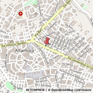 Mappa Via Santeramo in Colle,  30, 70022 Altamura, Bari (Puglia)