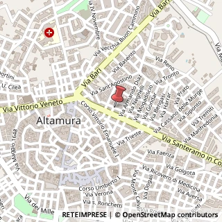 Mappa Via Vincenzo Gioberti, 21, 70022 Altamura, Bari (Puglia)