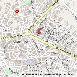 Mappa Via F. Crispi, 16, 70022 Altamura, Bari (Puglia)