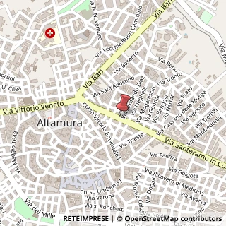 Mappa Via Santeramo, 79, 70022 Altamura, Bari (Puglia)