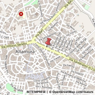 Mappa Via Santeramo in Colle, 55, 70022 Altamura, Bari (Puglia)