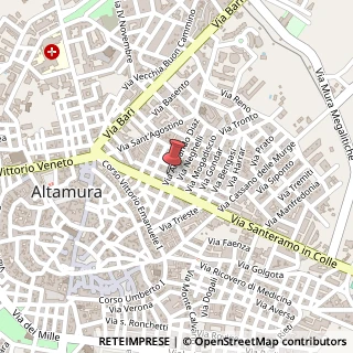 Mappa Via Armando Diaz,  6, 70022 Altamura, Bari (Puglia)