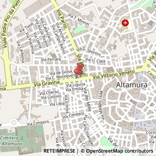 Mappa Via Gravina,  14, 70022 Altamura, Bari (Puglia)