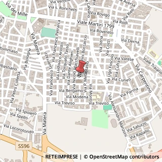 Mappa Via Giovanni Boccaccio, 96, 70022 Altamura, Bari (Puglia)