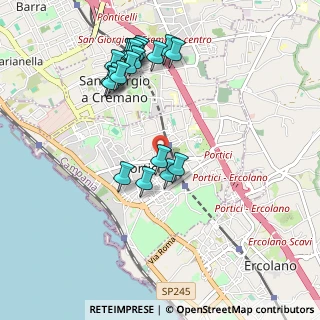 Mappa Viale privato Alemagna, 80055 Portici NA, Italia (1.0965)