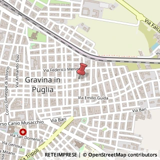 Mappa Via Carlo Pisacane, 38, 70024 Gravina in Puglia, Bari (Puglia)