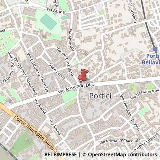 Mappa Via Armando Diaz, 86, 80055 Portici, Napoli (Campania)