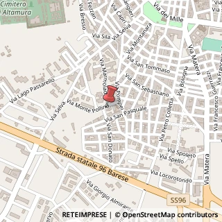 Mappa Via Monte Pollino, 42, 70022 Altamura, Bari (Puglia)