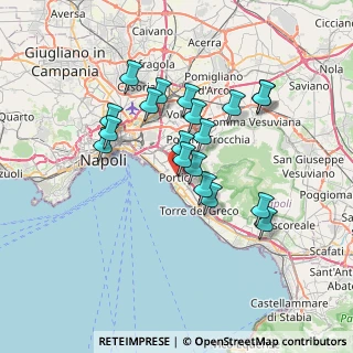Mappa Via L. Da Vinci, 80055 Portici NA, Italia (6.54737)