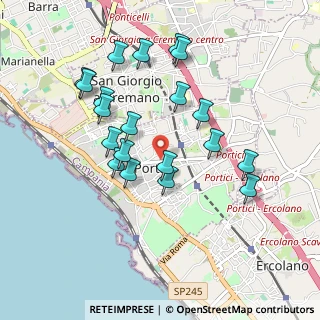 Mappa Via L. Da Vinci, 80055 Portici NA, Italia (0.969)