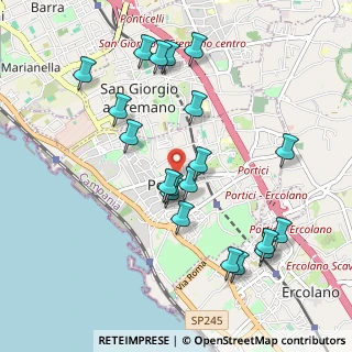 Mappa Via L. Da Vinci, 80055 Portici NA, Italia (1.089)