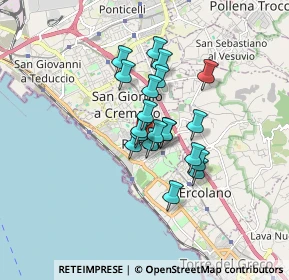 Mappa Via L. Da Vinci, 80055 Portici NA, Italia (1.225)