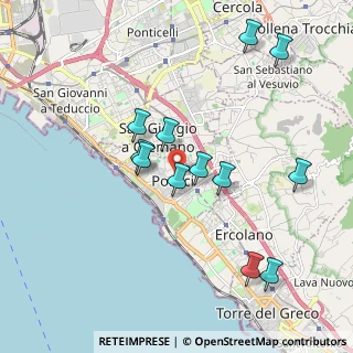 Mappa Via L. Da Vinci, 80055 Portici NA, Italia (2.04)