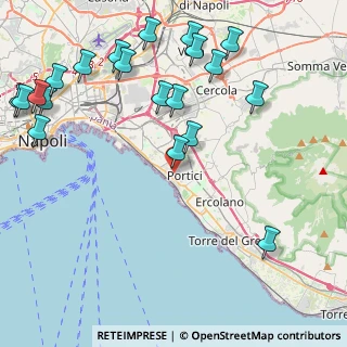 Mappa Via Amendola, 80055 Portici NA, Italia (5.8755)