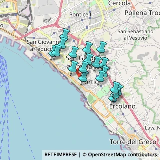 Mappa Via Amendola, 80055 Portici NA, Italia (1.4585)