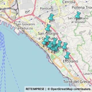 Mappa Via Amendola, 80055 Portici NA, Italia (1.40417)
