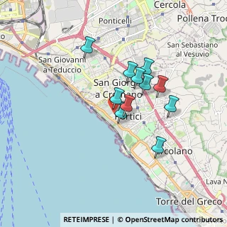 Mappa Via Amendola, 80055 Portici NA, Italia (1.45364)